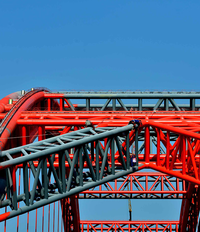 大型桥梁施工应用效果